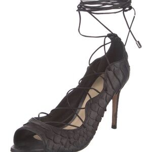 Alexandre Birman Python Gladiator Sandals